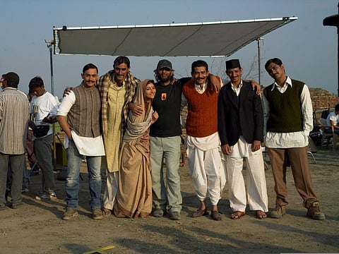 Rang De Basanti cast with Rakeysh Omprakash Mehra