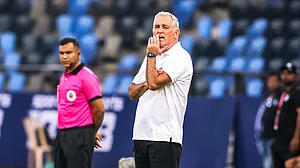 | Photo: X/IndSuperLeague : File photo of Owen Coyle in charge of Chennaiyin FC.