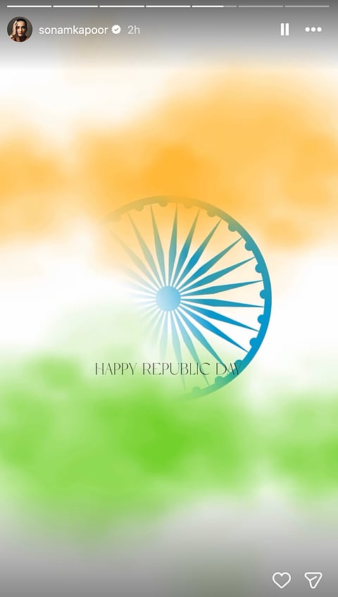Sonam Kapoor's Republic Day story