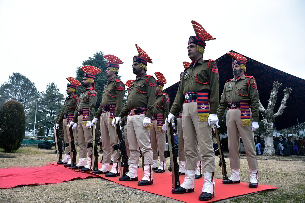 Across Kashmir, security was beefed up, and barricades were put up as part of the security arrangements that were undertaken for the Republic Day celebrations in Srinagar. - University of Kashmir
