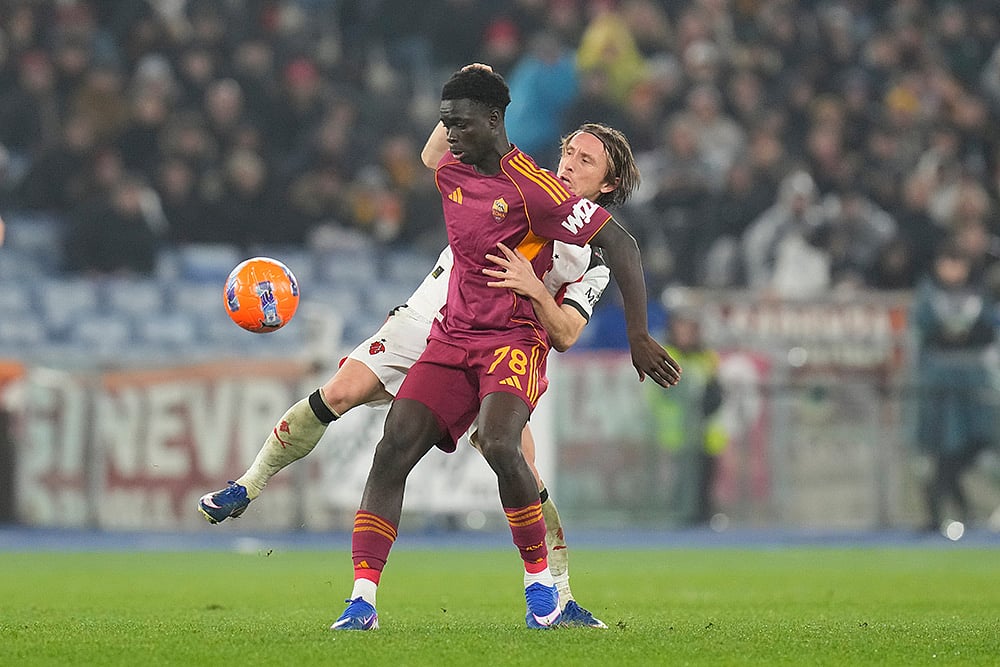 Roma vs AC Milan 2025-26 serie a soccer-Luka Modric