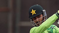 ICC/X : Sameer Minhas in action for Pakistan U19. 