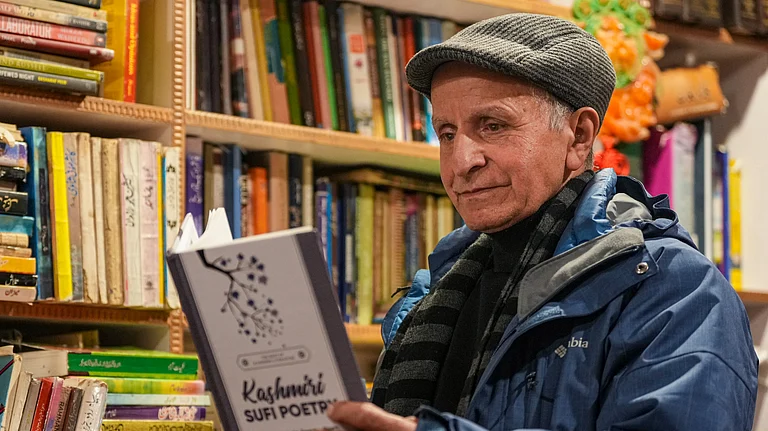Kashmiri scholar, poet, linguist and translator professor Shafi Shauq, who has been named among the recipients of the Padma Shri Award 2026 for his contribution to education and literature, in Srinagar, Sun, Jan. 25, 2026 - | Source: PTI