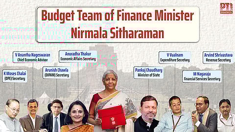 Budget Team of Finance Minister Nirmala Sitharaman.