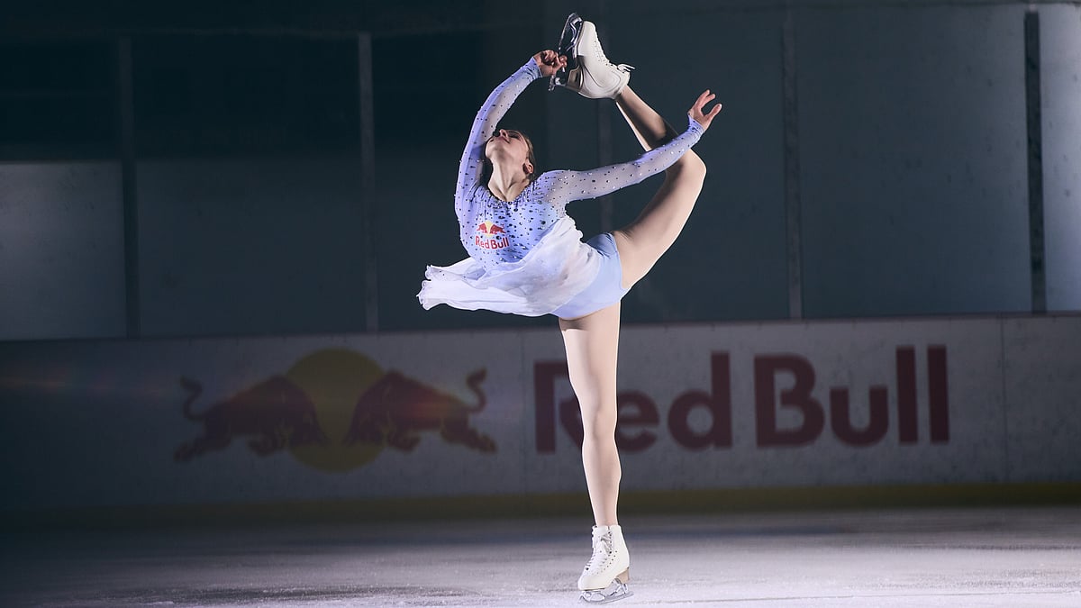 Isabeau Levito poses for a portrait at The Rinks - Lakewood Ice in Lakewood, CA, USA on July 18, 2025. - Koury Angelo / Red Bull Content Pool