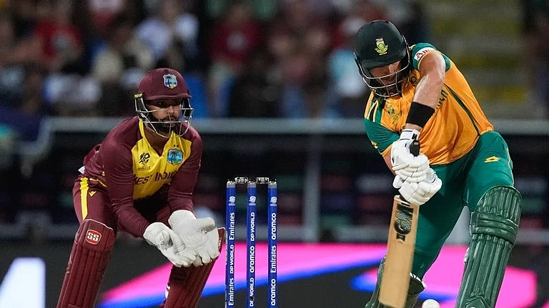 Aiden Markram bats during the West Indies vs South Africa - Photo: AP/Lynne Sladky