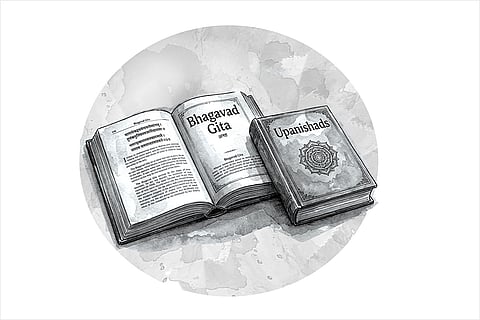 "In prison,he read the
Upanishads and the Bhagavad Gita. Discussing philosophy used to be a part of our family conversations. Turning to philosophy helped him in jail. He read many books on nature
and even studied Botany to
divert his mind"