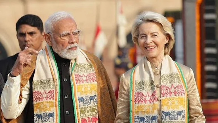 Ursula von der Leyen
and Narendra Modi -
Ursula von der Leyen's X