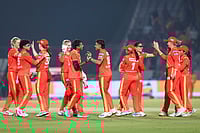 WPL 2026: Sophie Devine Holds Nerve To Help Gujarat Giants Defeat Delhi Capitals By Three Runs | Photo: BCCI via PTI : Gujarat Giants' players celebrate after winning the match against Delhi Capitals during the Women’s Premier League (WPL) 2026 T20 cricket match at the BCA Stadium, in Vadodara, Gujarat.