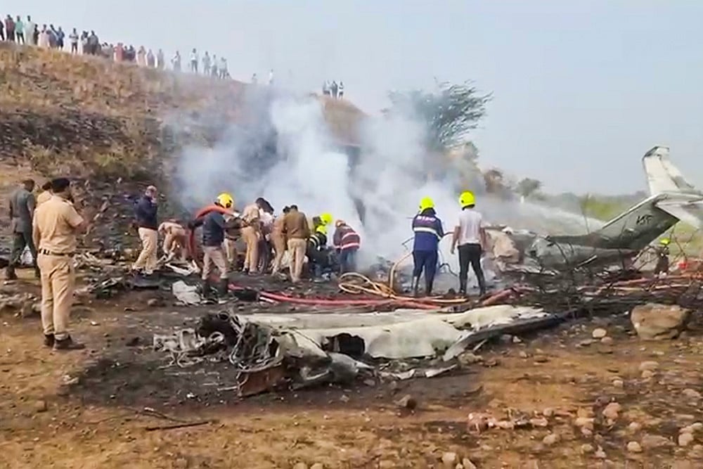 Ajit Pawars plane crashes in Baramati