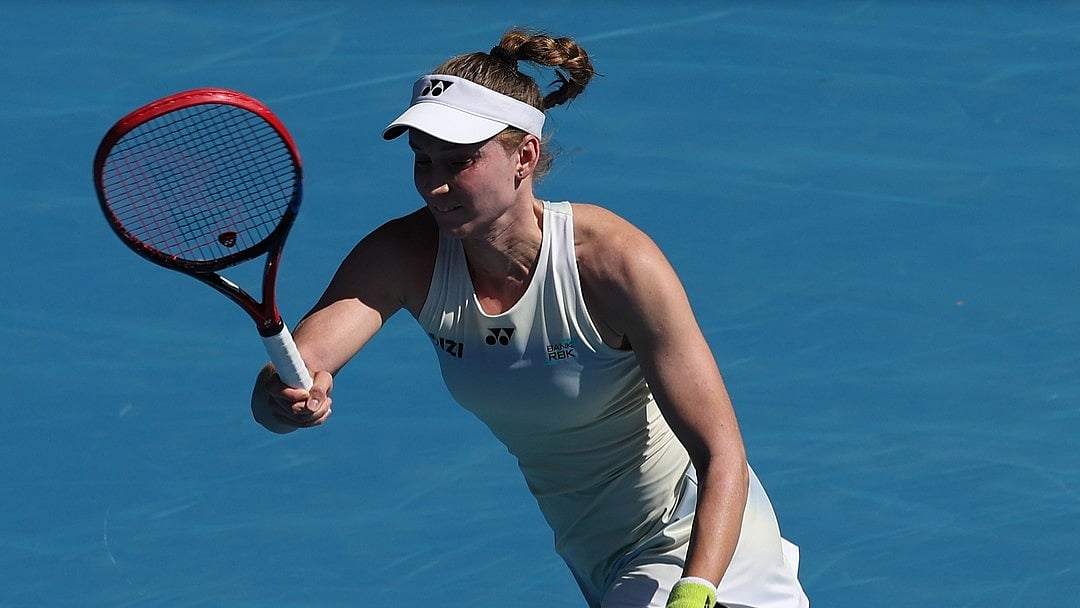 Elena Rybakina in action in Australian Open 2026.  - AustralianOpen/X