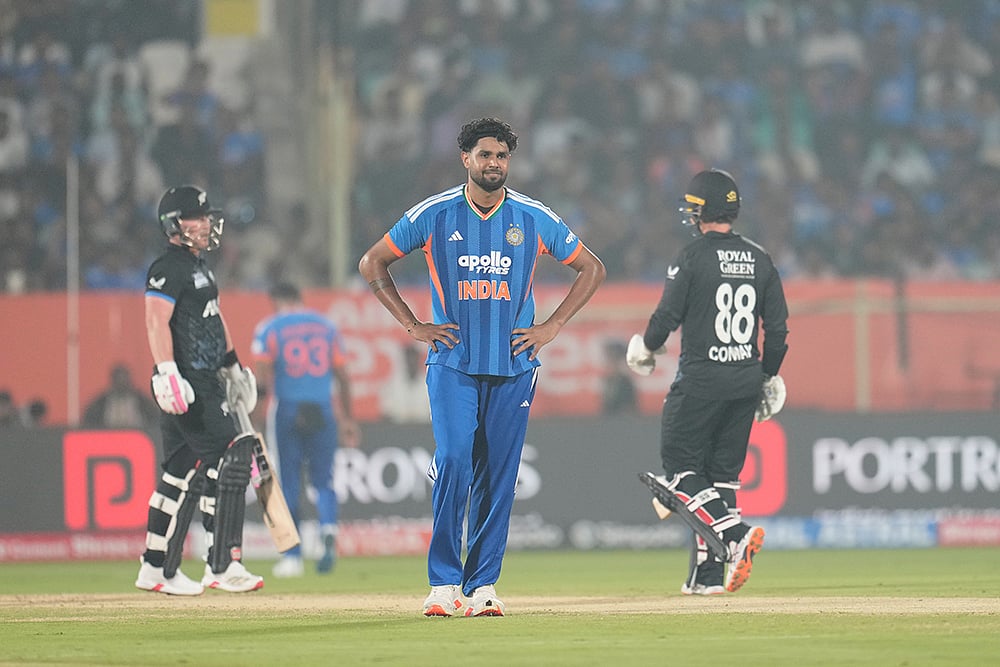 India vs New Zealand 4th T20 cricket match-Harshit Rana