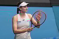 Australian Open 2026: Rybakina Outclasses Swiatek To Reach Final Four | Photo: AP/Asanka Brendon Ratnayake : Elena Rybakina of Kazakhstan reacts after defeating Iga Swiatek of Poland in their quarterfinal match at the Australian Open tennis championship in Melbourne, Australia.
