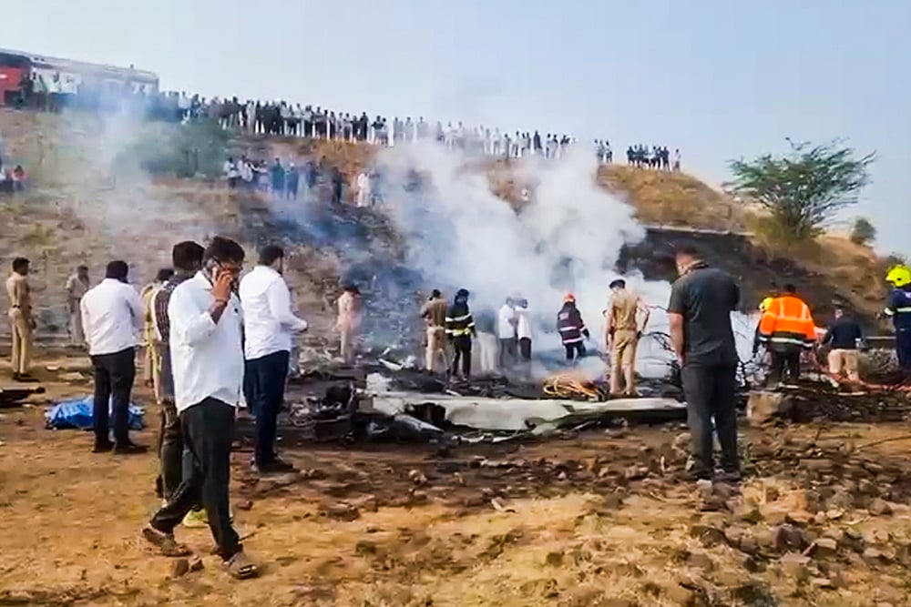 Ajit Pawars plane crashes in Baramati