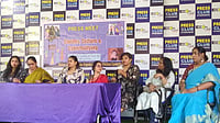 X : Deepthi Sirla at the press meet on "Clothes, Culture and Cyberbullying", hosted by the Women and Transgender Organisation Joint Action Committee, post the cyberbullying of Telugu actress Anasuya 