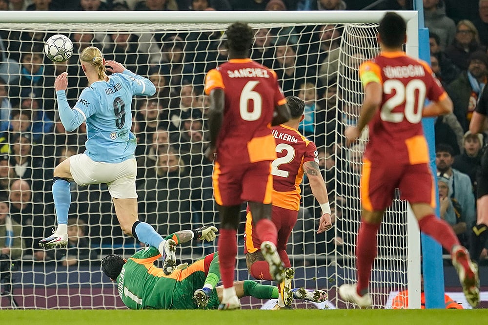 Manchester City vs Galatasaray Champions League Soccer-Erling Haaland