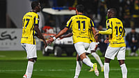 Al-Ittihad Vs Al-Najma LIVE Score, Saudi Pro League 2025-26: Hosts Take Early Lead | Photo: X/ittihad_en : Al-Ittihad's Saleh Al-Shehri celebrates after scoring againt Al Fateh during the Saudi Pro League match on January 29, 2026.