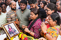 Day In Pics: January 29, 2026 | Photo: PTI/Shashank Parade : Bereaved family members pay their last respects to the mortal remains of flight attendant Pinky Mali, who was killed in the Baramati plane crash that also claimed the life of Maharashtra Deputy Chief Minister Ajit Pawar, during her funeral, in Mumbai.