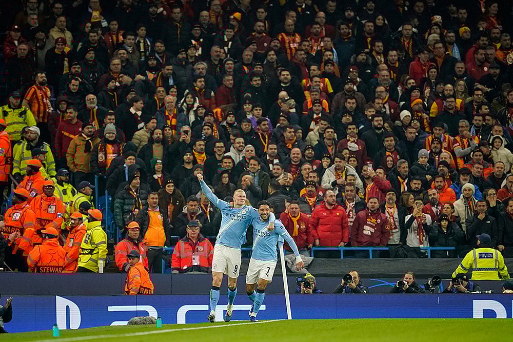 Manchester City vs Galatasaray Champions League Soccer-Erling Haaland