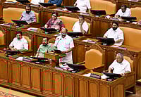  S.Gopakumar                         : In this image received on Jan. 29, 2026, Kerala Finance Minister K.N. Balagopal presents the state Budget 2026-27 in the state Legislative Assembly, in Thiruvananthapuram.
