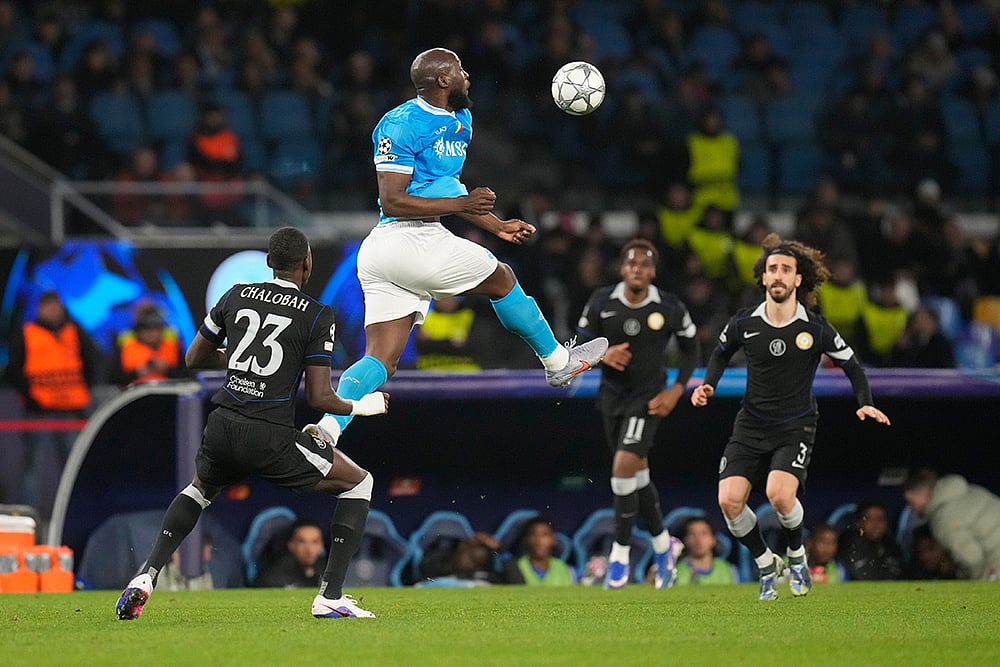 Napoli vs Chelsea Champions League Soccer-Romelu Lukaku
