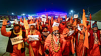 Source : PTI | Representational : A group of 'Ekdandi sadhus' stage a protest against the University Grants Commission's recently notified 'Promotion of Equity in Higher Education Institutions Regulations, 2026', in Prayagraj, Wednesday, Jan. 28, 2026.