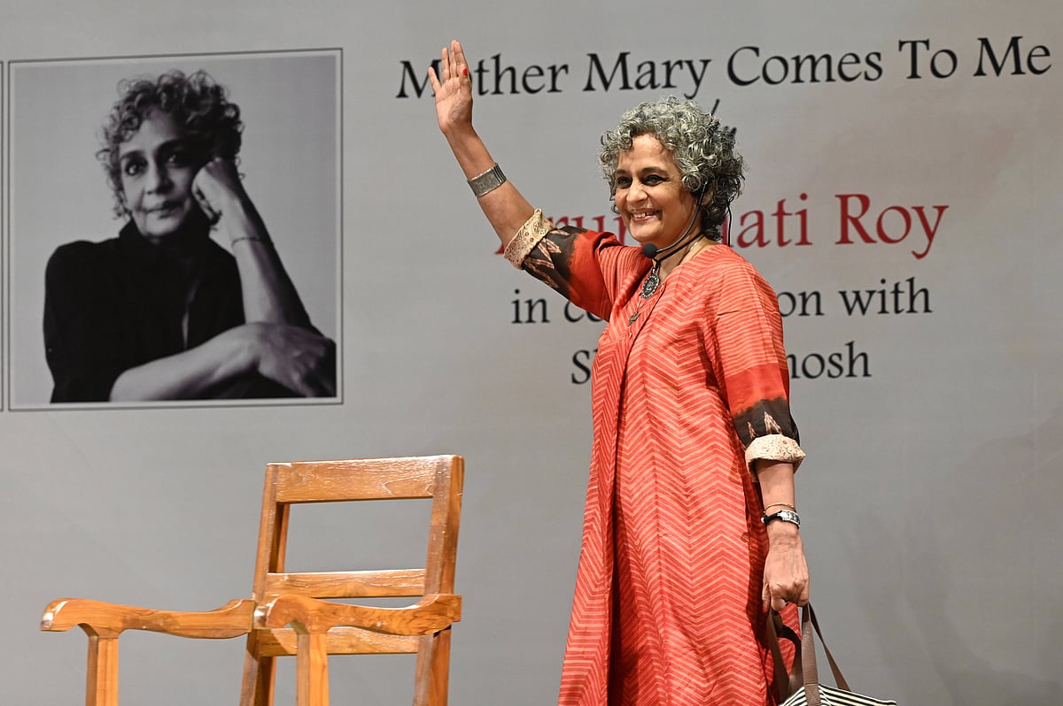 Indian author Arundhati Roy during a conversation on her new memoir Mother Mary Comes To Me during a literary session at St. Xavier s College on January 14, 2026 in Kolkata, India
 - Source: IMAGO / Hindustan Times