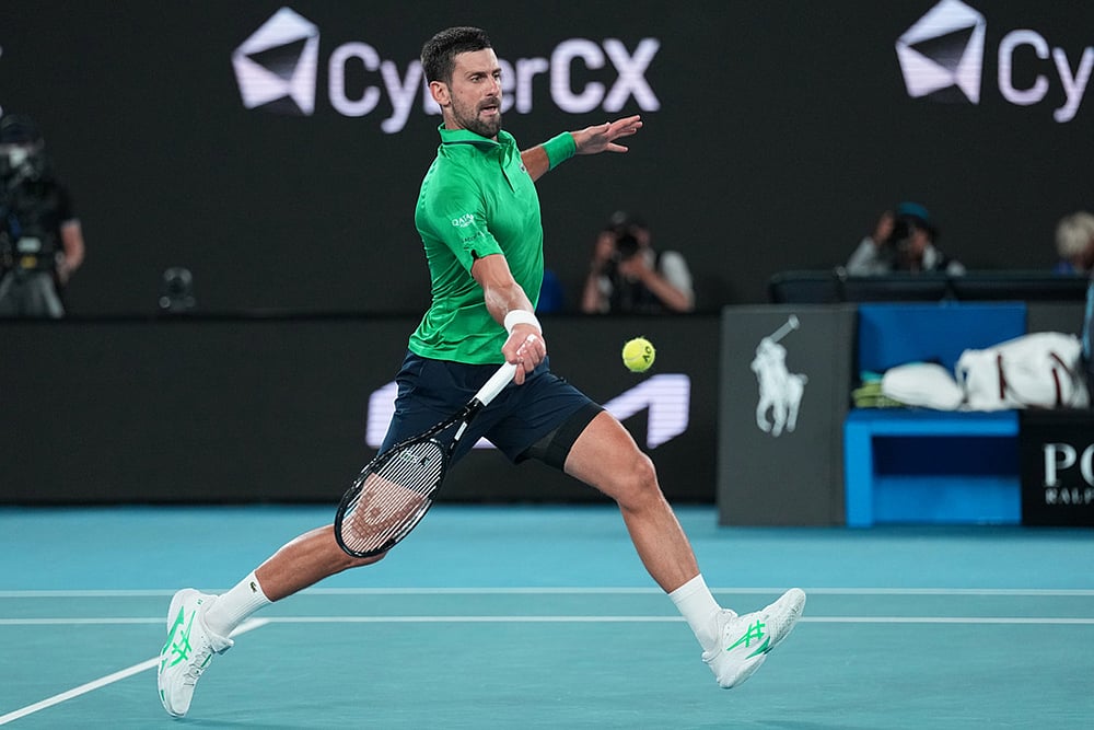 Novak Djokovic Vs Jannik Sinner Australian Open 2026 Semifinal-10