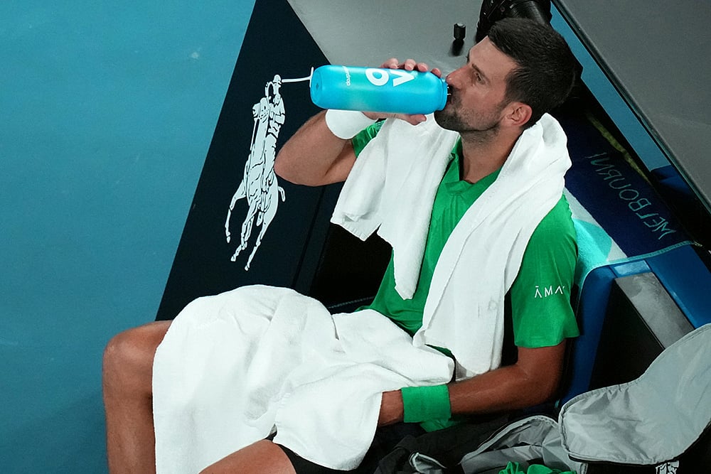 Novak Djokovic Vs Jannik Sinner Australian Open 2026 Semifinal-6