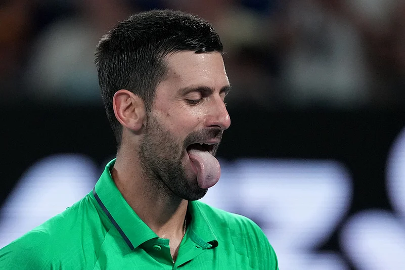 Novak Djokovic Vs Jannik Sinner Australian Open 2026 Semifinal-8