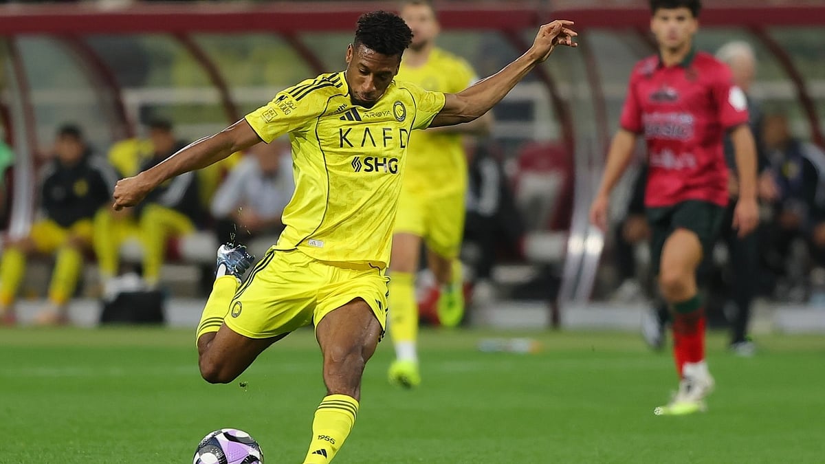 Al-Nassr's Kingsley Coman in action during the Saudi Pro League match against Al Kholood on January 30, 2026. - | Photo: Instagram/alnassr