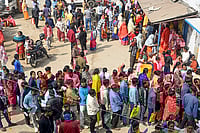 Supreme Court To Hear Mamata Banerjee’s Plea Against Electoral Roll Revision In West Bengal | Photo: PTI : People wait in queues outside a camp during hearings under the Special Intensive Revision (SIR) of electoral rolls, in Malda, West Bengal.