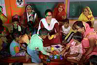 SURESH K PANDEY : Aanganwadi Centre at Loni, Hardoi