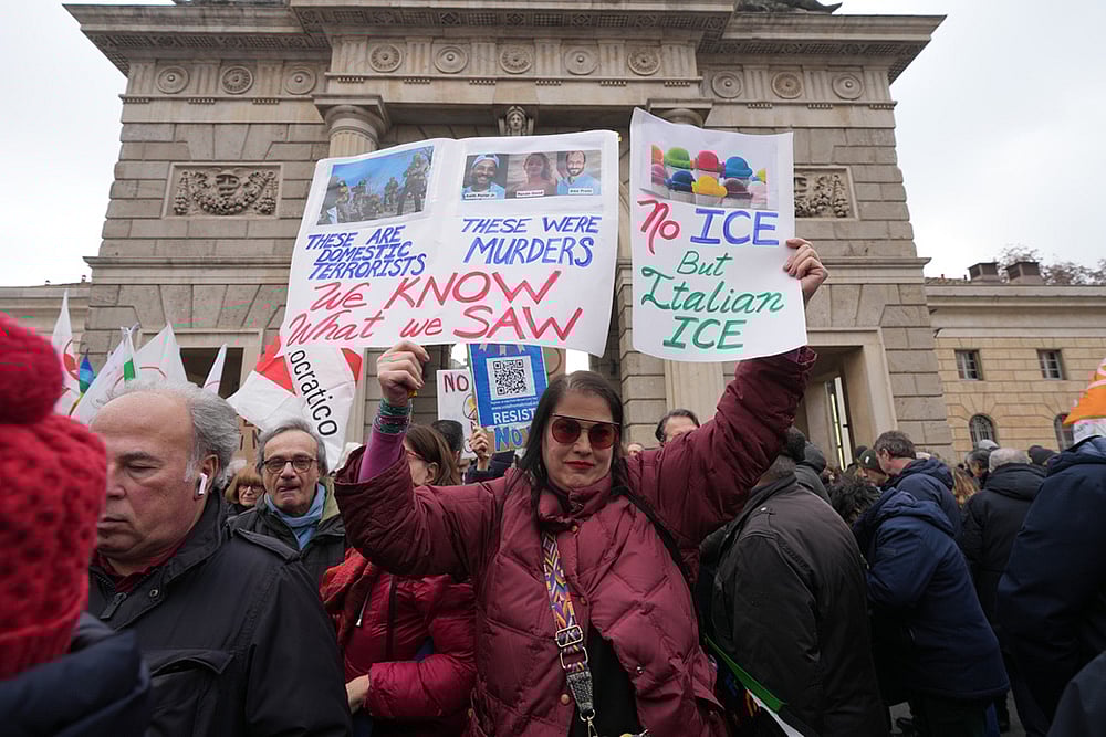 Anti-ICE Demonstration Winter Olympic Games