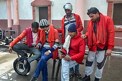 PTI : People listen to the Union Budget 2026-27 presented by Finance Minister Nirmala Sitharaman, virtually, in Moradabad, Uttar Pradesh, Sunday, Feb. 1, 2026.