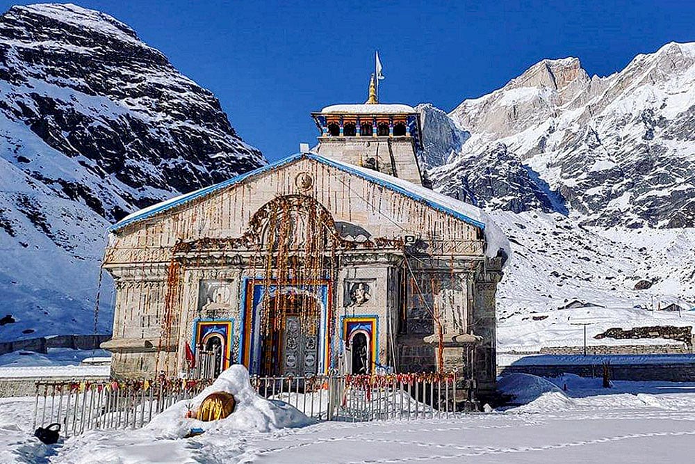 The Kedarnath Dham in Uttarakhand