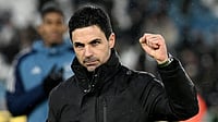 Mikel Arteta pictured after Arsenal's win over Leeds United on Saturday