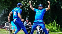 ICC/X : Italy players in action in the ICC T20 World Cup 2026 European qualifiers. 