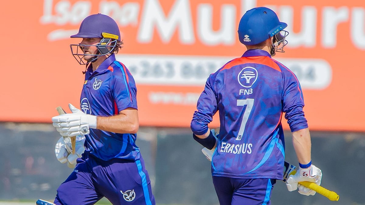 Namibia in action against Afghanistan on October 4, 2025. - | Photo: X/CricketNamibia1