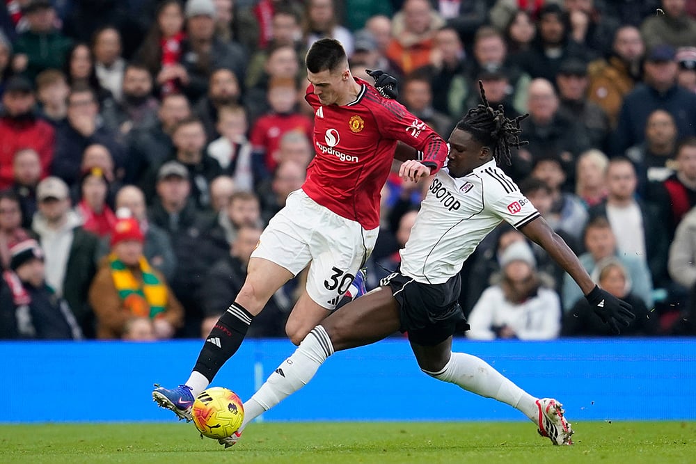  Manchester United and Fulham Premier League soccer match-Benjamin Sesko