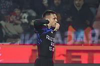 Cremonese Vs Inter Milan: Crowd Trouble Halts Serie A Match, Flare Hits Indonesian Goalkeeper | Photo: Alberto Mariani/LaPresse via AP : Inter's Lautaro Martinez celebrates after scoring the opening goal during the Serie A soccer match between Cremonese and Inter in Cremona, Italy.