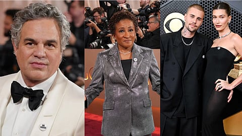 Wanda Sykes, Mark Ruffalo, and Hailey and Justin Bieber wore anti-ICE pins at the 2026 Grammys