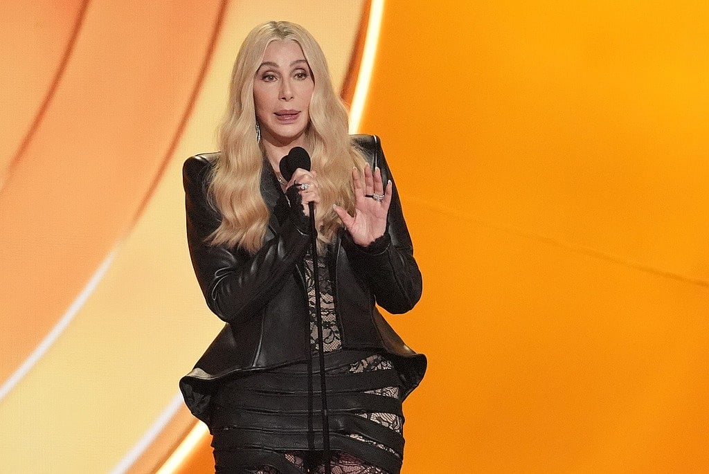 Cher accepts the lifetime achievement award during the 68th annual Grammy Awards on Sunday, Feb. 1, 2026, in Los Angeles. - (AP Photo/Chris Pizzello)