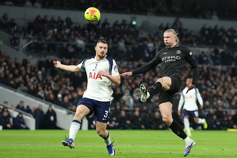 Tottenham Hotspur Vs Manchester City Premier League soccer match-Erling Haaland