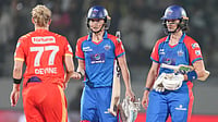 WPL 2026 Eliminator: Delhi Capitals Dominate Gujarat Giants, Set Up Final Against Royal Challengers Bengaluru PTI : Marizanne Kapp (centre) and Laura Wolvaardt (right) interact with Sophie Devine after Delhi Capitals' win against Gujarat Giants in the Women's Premier League 2026 Eliminator in Vadodara.