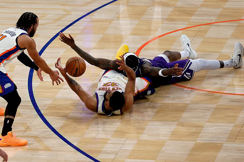 Lakers vs Knicks Basketball photos-Jalen Brunson