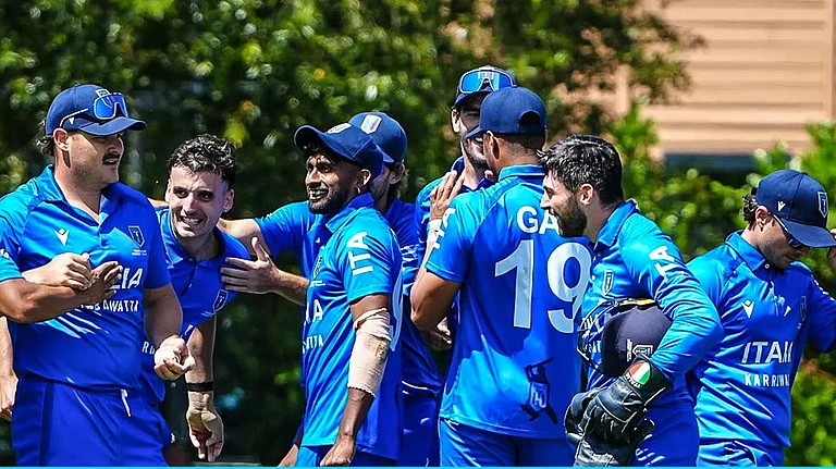 File photo of the Italy national cricket team. - ICC