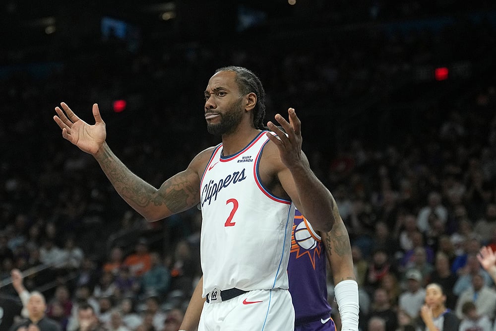 Suns Vs Clippers NBA Basketball photos-Kawhi Leonard