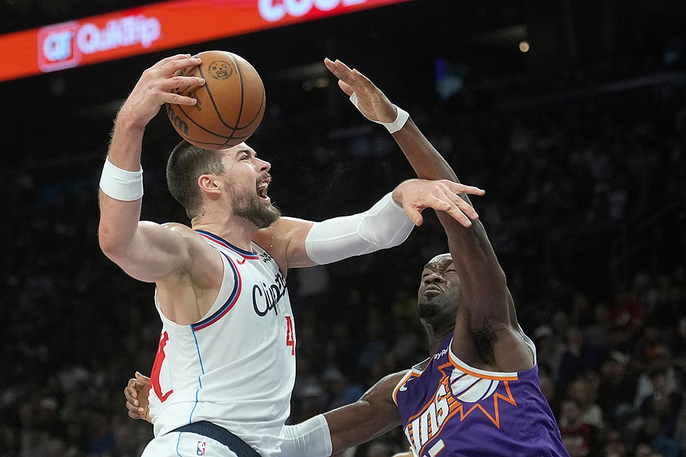 Suns Vs Clippers NBA Basketball photos-Ivica Zubac