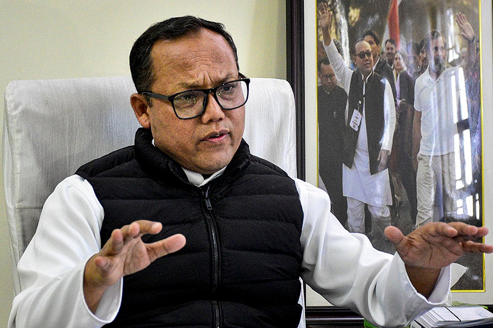 Keisham Meghachandra Singh addresses media